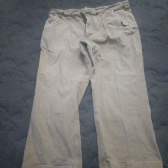 Duluth Trading Co Khaki Burly Flex Fires Hose Cargo Pants Men’s Size 42x30 - Picture 2 of 10